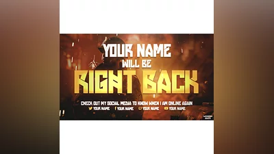 Заставки и оверлеи Twitch для Photoshop Call Of Duty WW