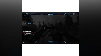 Заставки и оверлеи Twitch Photoshop брутальный стиль