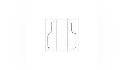 AUDI Q3 2011-- Лекала автоковриков, вектор