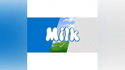 Воздушная надутая надпись в стиле капли сливок молока