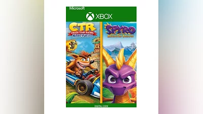 CRASH TEAM RACING NITRO-FUELED + SPYRO  XBOX КЛЮЧ