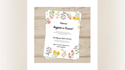 Приглашение на свадьбу  №503