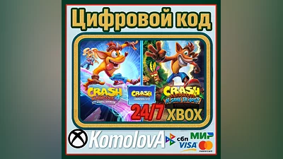 Crash Bandicoot - набор Quadrilogy XBOX / КЛЮЧ