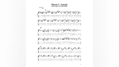 Табы Kfir Ochaion - Maroon 5 - Animals - Electric