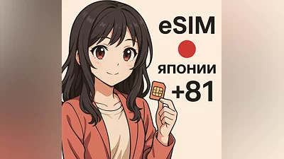 Esim номер Японии +81 для приема СМС