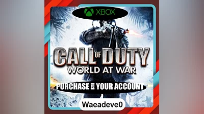 Call of Duty : World at War xbox Purchase on your acc