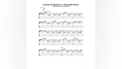 Табы Kfir Ochaion - Ludwig Beethoven - Moonlight Sonata