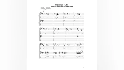 Табы Kfir Ochaion - Metallica - One - Dual Guitar Cover