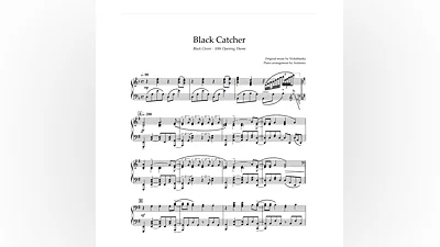 Ноты Animenz - Black Catcher (Black Clover) Vickeblanka