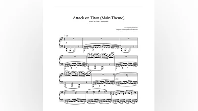 Ноты Animenz - Attack on Titan (Main) - Attack on Titan