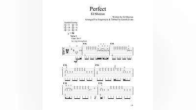 Табы Gareth Evans - Perfect – Ed Sheeran