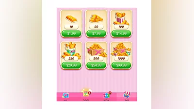 Пополнение золотых слитков Candy Crush Saga со скидками