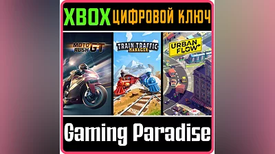 MOTO RUSH GT + URBAN FLOW + TRAIN TRAFFIC MANAGER XBOX