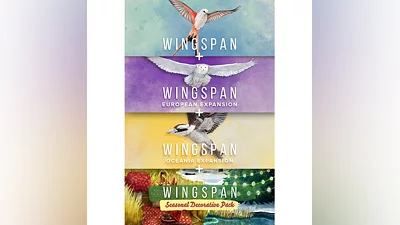 Wingspan + European Expansion + Oceania Expansion + S