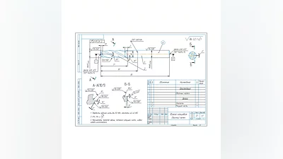 Чертеж фреза концевая D6 мм в программе компас