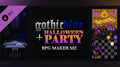 Сборник RPG Maker MZ - Gothic Blue Halloween Party