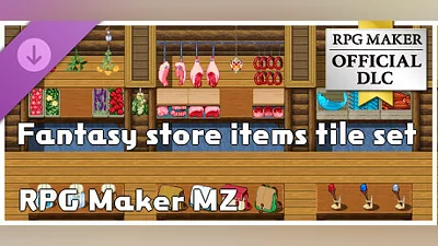 Сборник RPG Maker MZ - Fantasy store items tile set