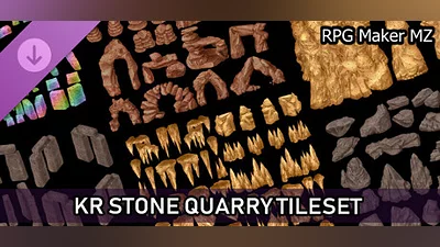 Сборник RPG Maker MZ - KR Stone Quarry Tileset
