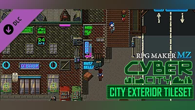 Сборник RPG Maker MZ - Cyber City: Exterior Tiles