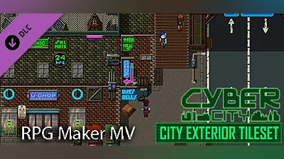 Сборник RPG Maker MV - Cyber City: Exterior Tiles