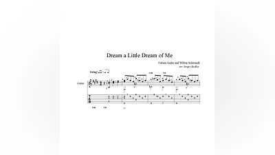 Dream a Little Dream of Me - ноты для гитары