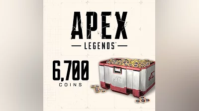 Пополнение APEX LEGENDS 6700 COINS, Steam и EA APP, GLOBAL, монеты Апекс коинс для РФ (Россия)