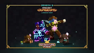 Minecraft Dungeons Luminous Night Adventure Pass (PC) [North America] [Standard]