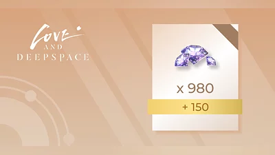 Love and Deepspace 980 Crystals plus 150 Diamonds [Global] [Standard]