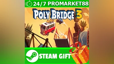 ВСЕ СТРАНЫ+РОССИЯ Poly Bridge 3 Steam Gift