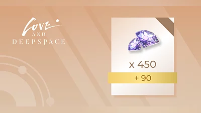 Love and Deepspace 450 Crystals plus 90 Diamonds [Global] [Standard]