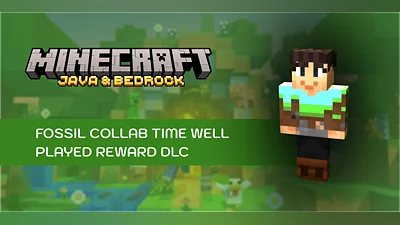 Minecraft Java and Bedrock Edition Fossil Collab Time Well Played Reward DLC  (Xbox Series) [Global] [Standard]