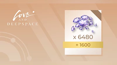 Love and Deepspace 6480 Crystals plus 1600 Diamonds [Global] [Standard]