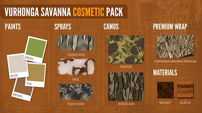 TheHunter Call of the Wild Vurhonga Savanna Cosmetic Pack (PC) [Global] [Standard]