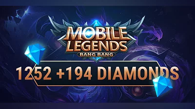 Mobile Legends Bang Bang 1252 plus 194 Diamonds [Malaysia] [Standard]